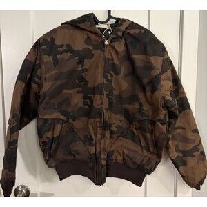 MNML Men's CAMO ZIP UP HOODED JACKET - Size XS